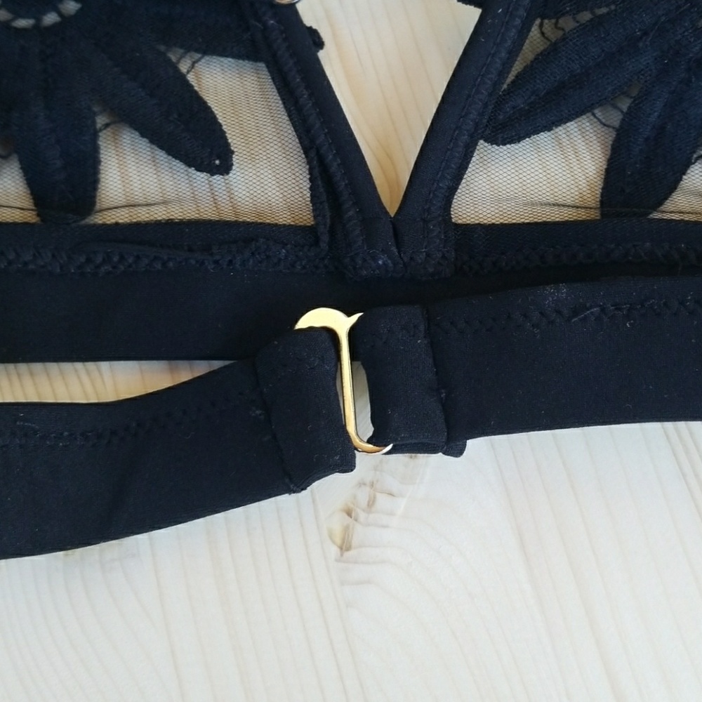 🚫RESTOCKING SOON🚫 Black Flower Mesh Bikini Set - Picture 7 of 8